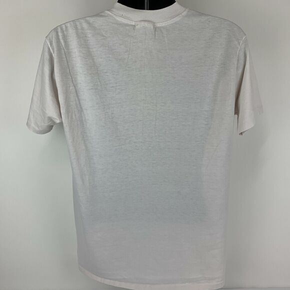 Vintage I Love Lucy KHTV T Shirt Mens Large 80s Ricky Ricardo Houston USA White - Picture 3 of 8